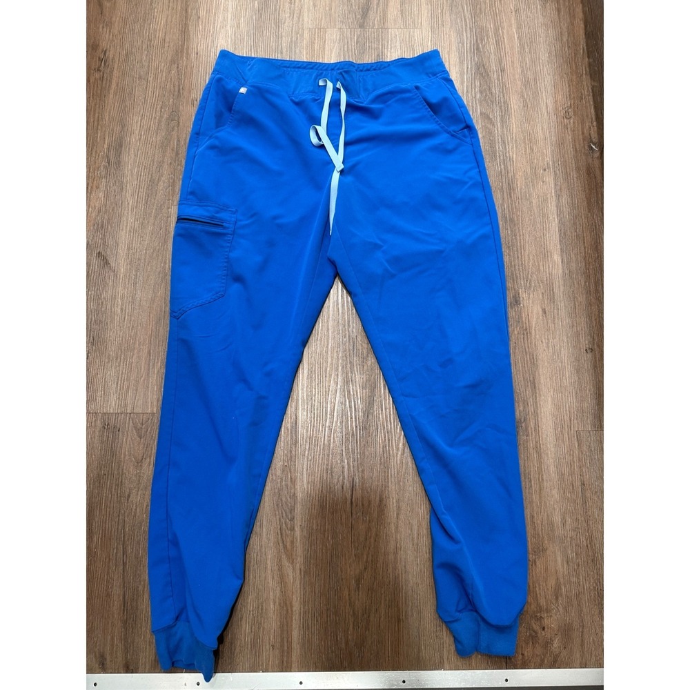 FIGS Jogger Scrub Pants Womens Large Tall Royal Blue W18SW2005T Technical
